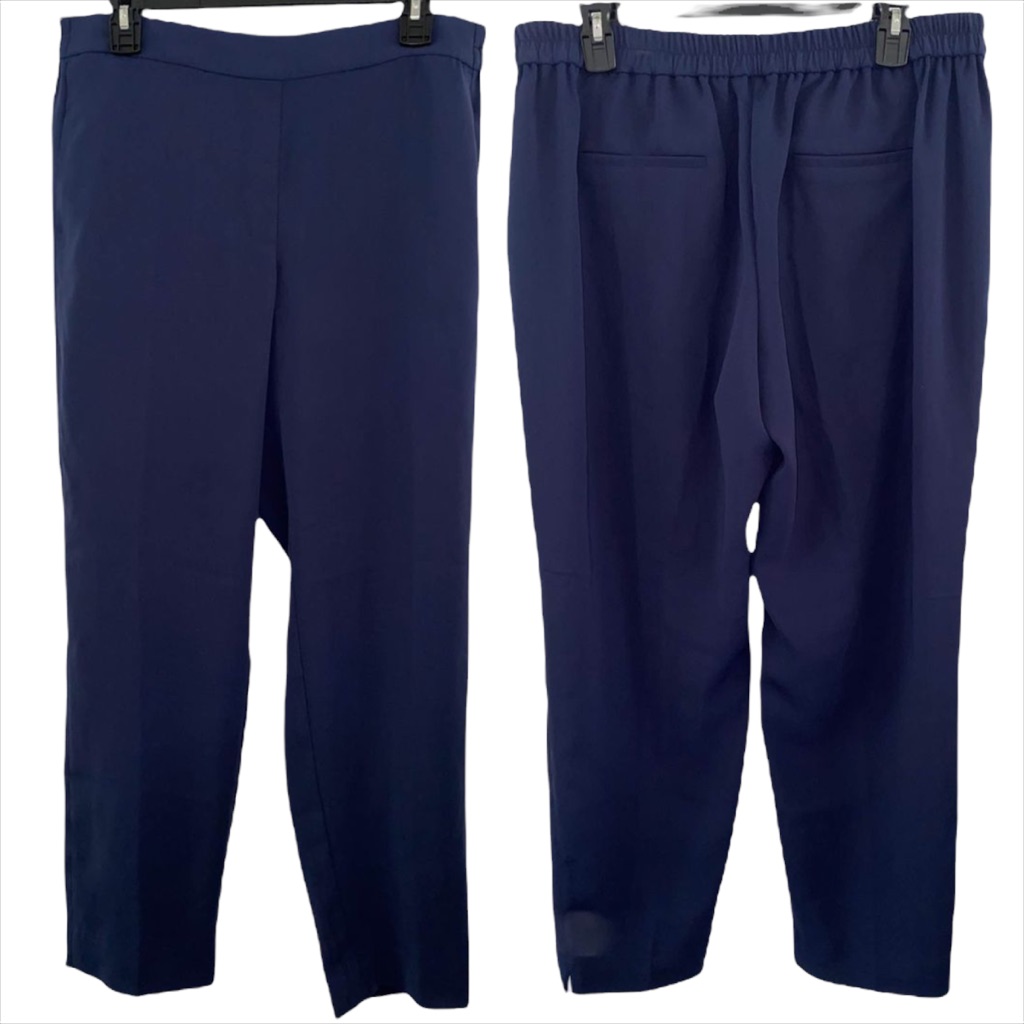 J By J.Crew Navy Elastic Waist Casual Pants Size 12